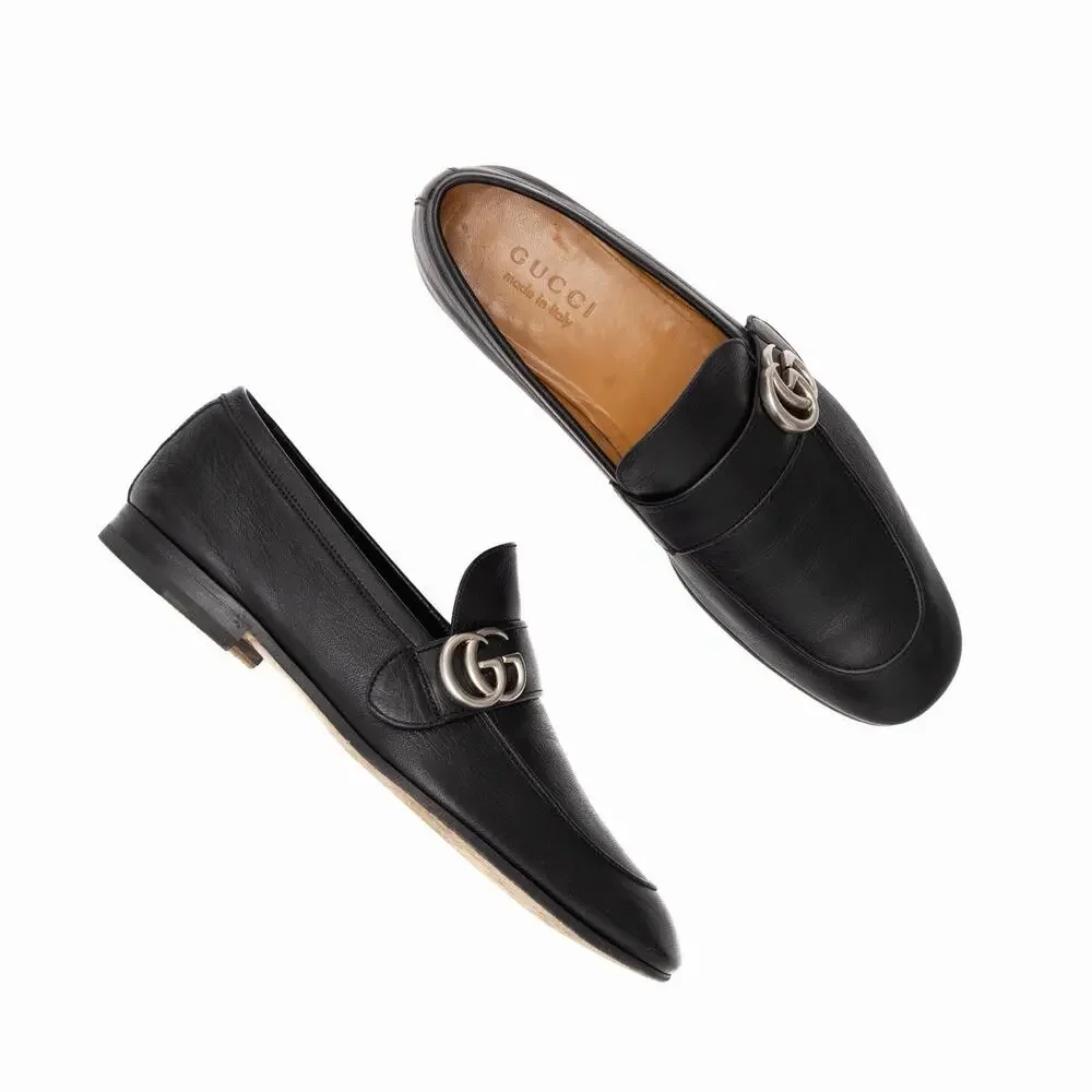 1.2k.$ GUCCI 450853 Men’s GG Marmont Loafers in Black Leather 41.5 EUR US 8.5